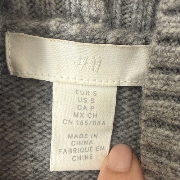 H&M Charcoal Cowl Neck Sweater - Picture 3 of 8